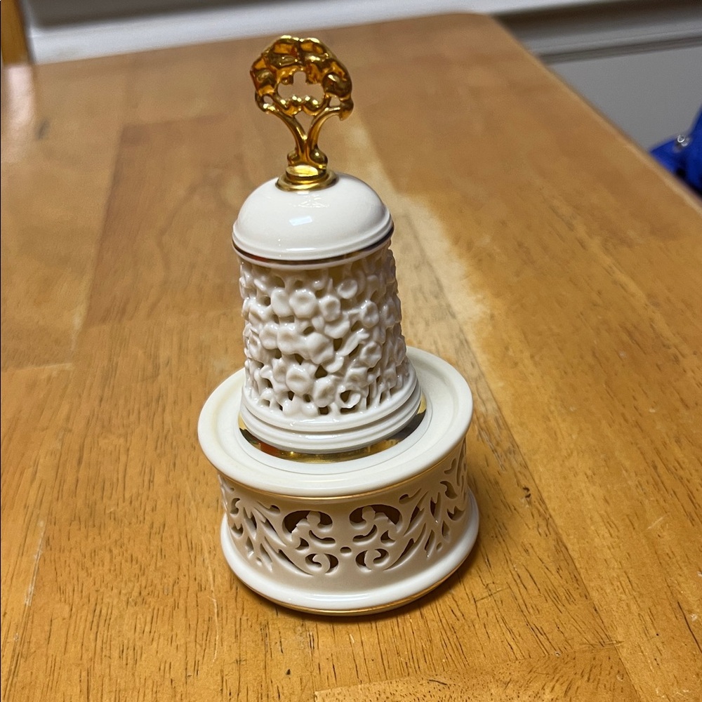 Lenox Cream and Gold Decorative Bell